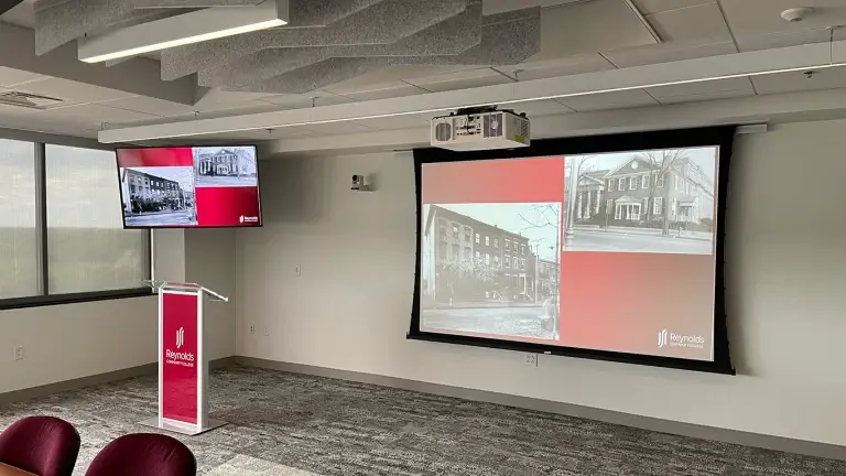 Community, video conferencing enabled, multi-purpose, collaboration space
